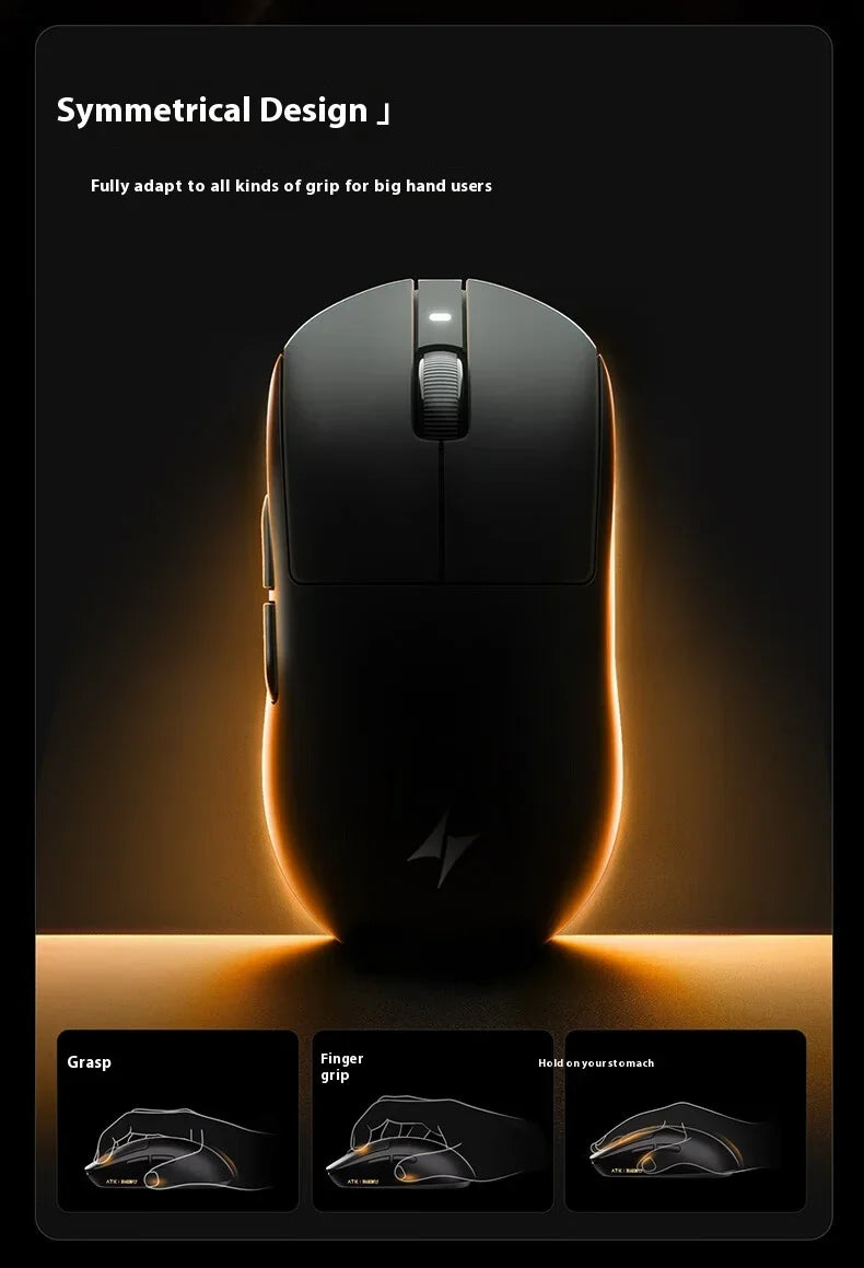 ATK A9 E-sports Mouse Wireless Tri-mode Star Flash Lightweight Long Endurance Gaming Mice Customization PC Accessories Gifts