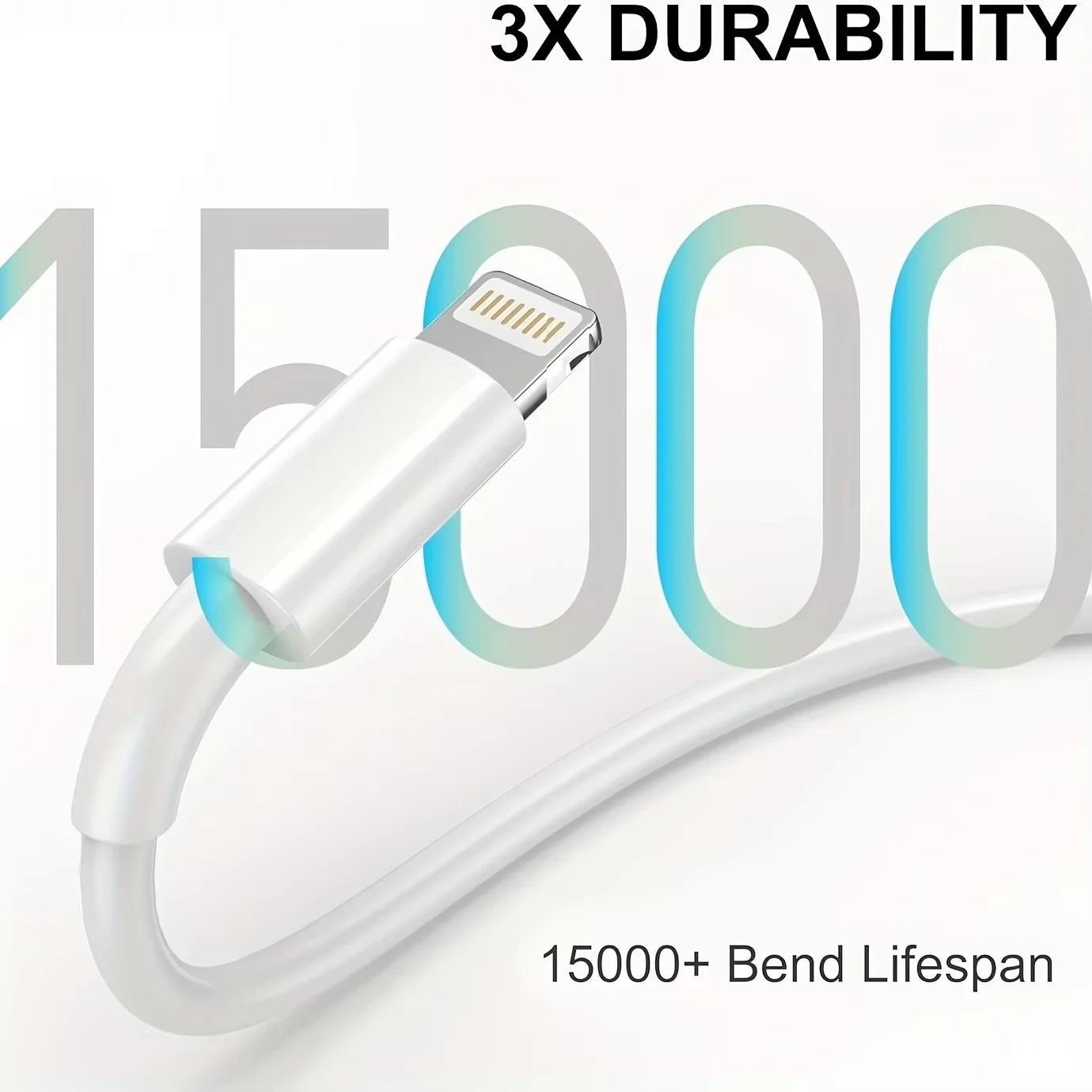 MFI certified charger cable suitable for iPhone 10 FT USB to Lightning data cable suitable for iPhone 14 13 12 11 XS XR X 7 6