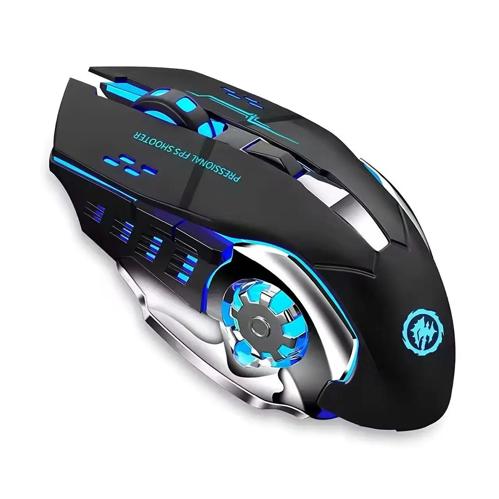 Wireless Luminous Mouse Silent Rechargeable Gaming Mice Mechanical E-sports Office Mouse For Laptop PC Computer Peripherals