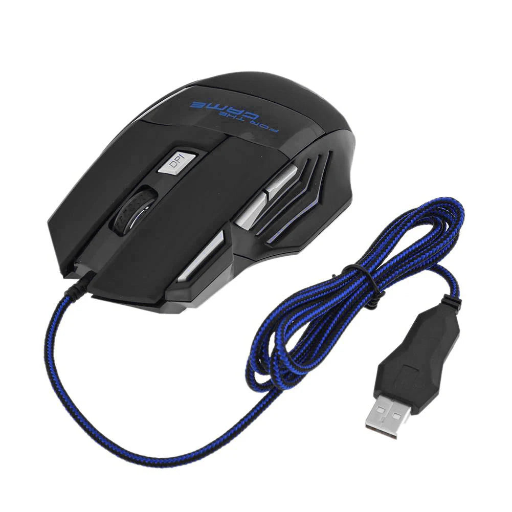 Wired Optical Computer Gaming Mice PC Gamer Mouse 7-Color Backlit DPI Adjustable Laptop Desktop Professional Computer Mouse