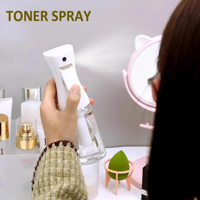 200ml 300ml 500ml High Press Continuous Spray Bottle for Hair Salons Plant Gardens Alcohol Fine Mist Home Makeup Hydration