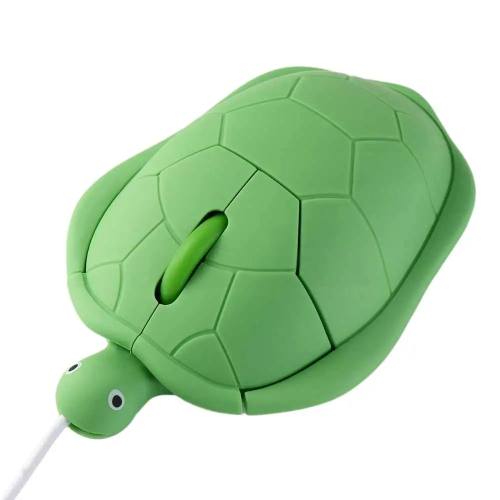 1200DPI Green Turtle Wired Mouse Green Turtle Shape 3.6 Feet Cable Turtle Wired Mouse Cute Creative Green Turtle Shape Mice