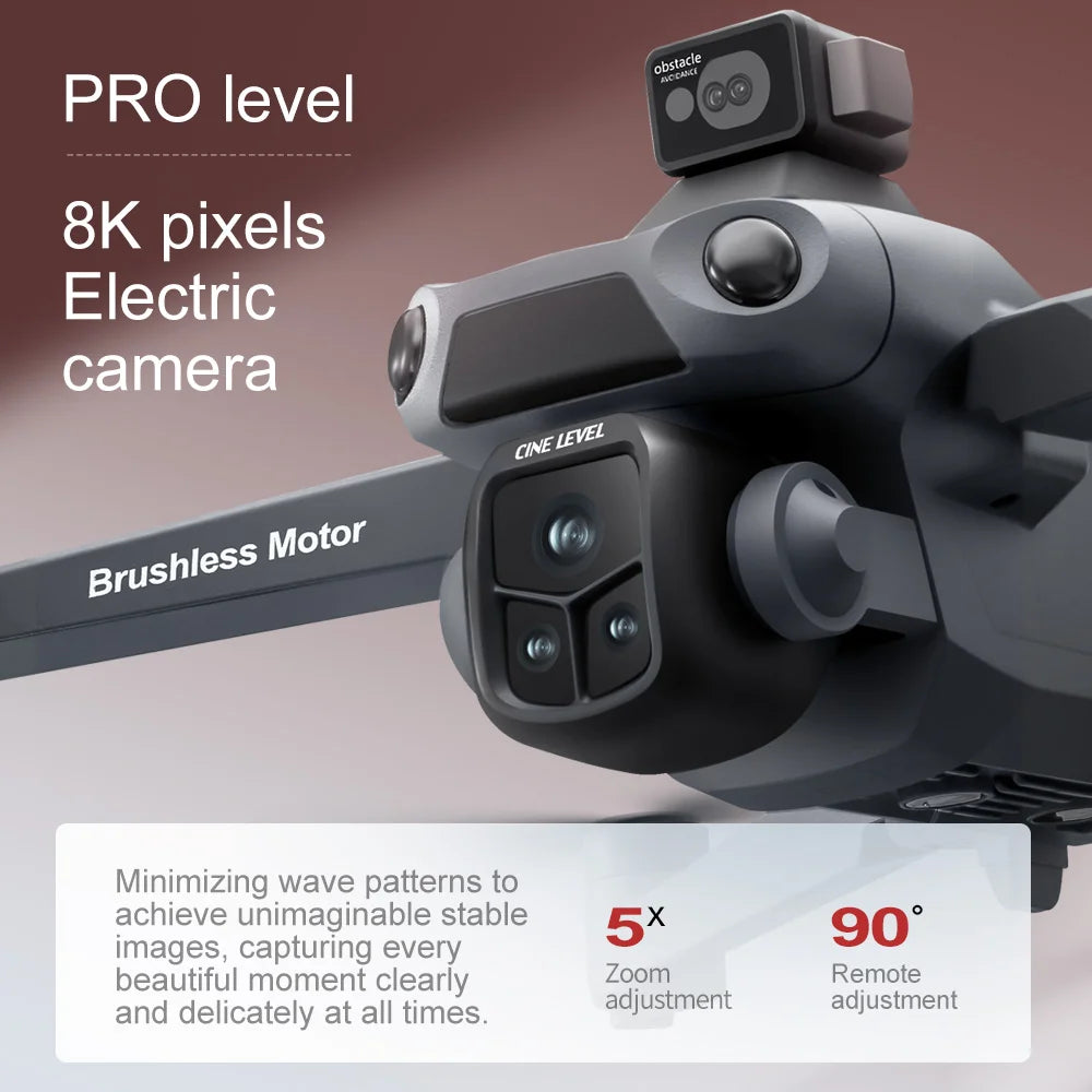 Lenovo V918 MAX GPS Drone 360° Laser obstacle avoidance 8K Professional Camera 3 Batteries WIFI Brushless RC Dron Quadcopter