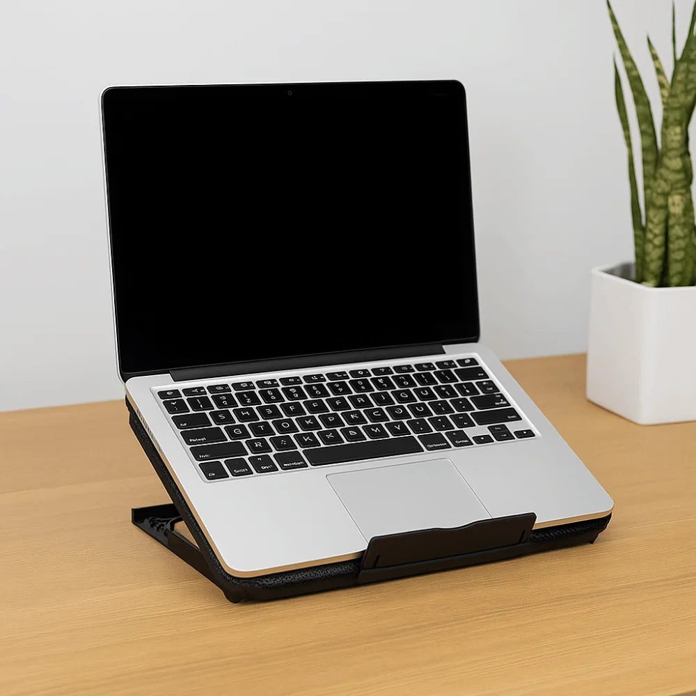 Portable Adjustable Laptop Cooling Pad USB Port LED Light Laptop Cooler Fan Metal Mesh Notebook Cooler Study