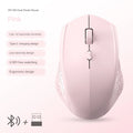 Dual-Mode Bluetooth 5.2 Mouse 2.4G Wireless Mouse Office Silent Mouse Rechargeable Gaming Mouse 1600DPI Mice For Laptop Computer