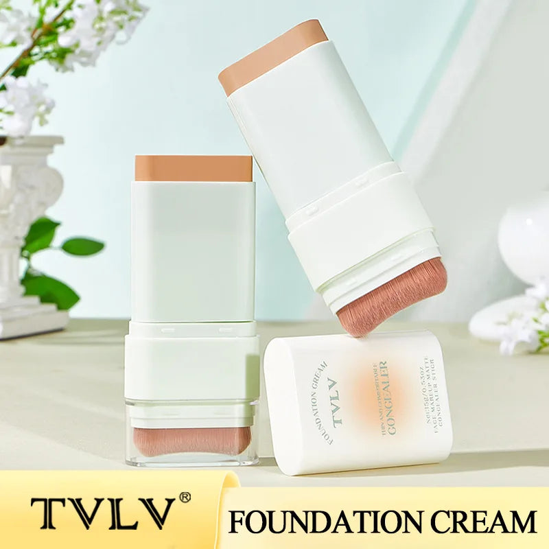 TVLV Lightweight Concealer Foundation Cream Hydrating Concealer Waterproof Sweatproof Non-Caking Eraser Foundation Makeup