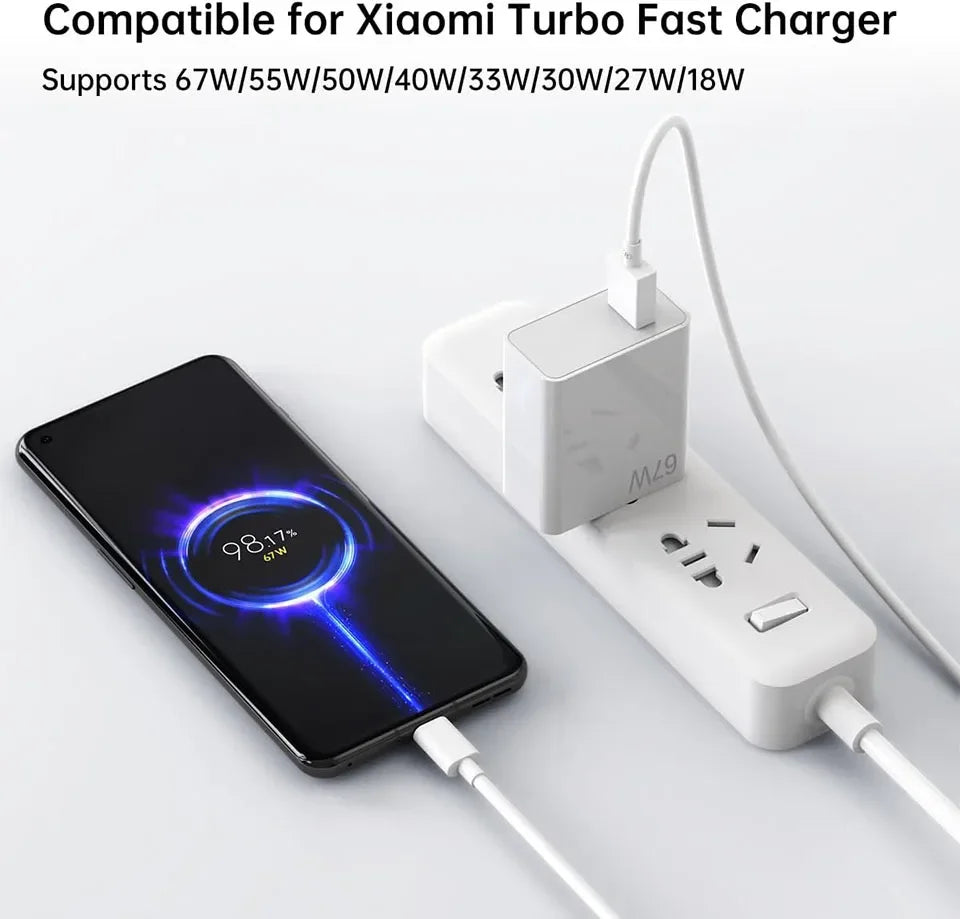 Original Xiaomi 67W Super Fast Charger Turbo Charge EU Power Adapter For Xiaomi Mi 15T 13 12 11 Ultra Redmi Note 15 Pro Poco M8