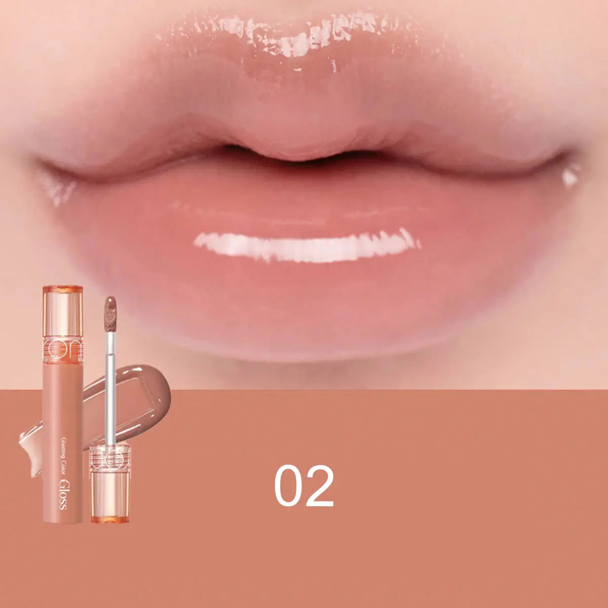 rom&nd Glasting Color Gloss,Syrupy Glossy Texture,3D Mirror Shine,Lip Gloss,Luxury Makeup,Korean Cosmetic,K-Beauty,Korean Makeup