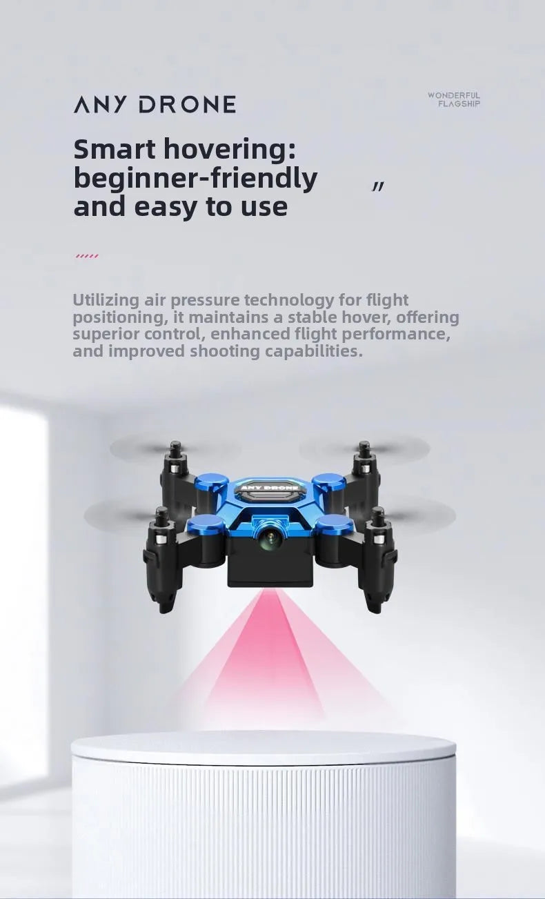 Mosquito drone, mini folding drone, aerial camera drone, student remote-controlled helicopter, small toy