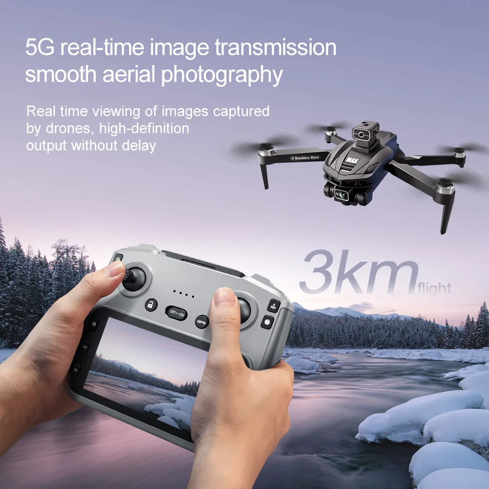 Lenovo V168 MAX GPS 4K Drone Professional Three Camera 8K Wide Angle Optical Localization Four-way Obstacle Avoidance Quadcopter