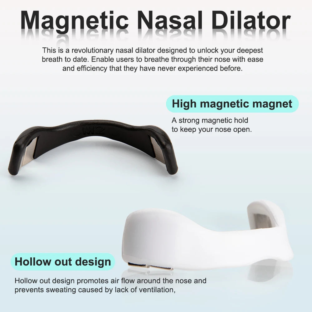 Sports Nasal Dilators Nasal Breathing Dilators Starter Kits,anti-Snoring Nose Strips,magnetic Nasal Strips Increase Air Sleep