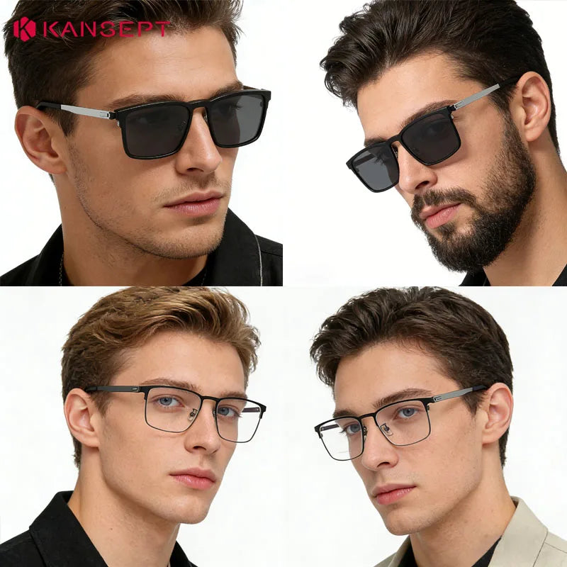 KANSEPT Men Magnets Clip-on Eyeglass Glasses in Trend Lunettes De Lecture Myopia Lenses to Read Eyeglasses Women's Eyepieces