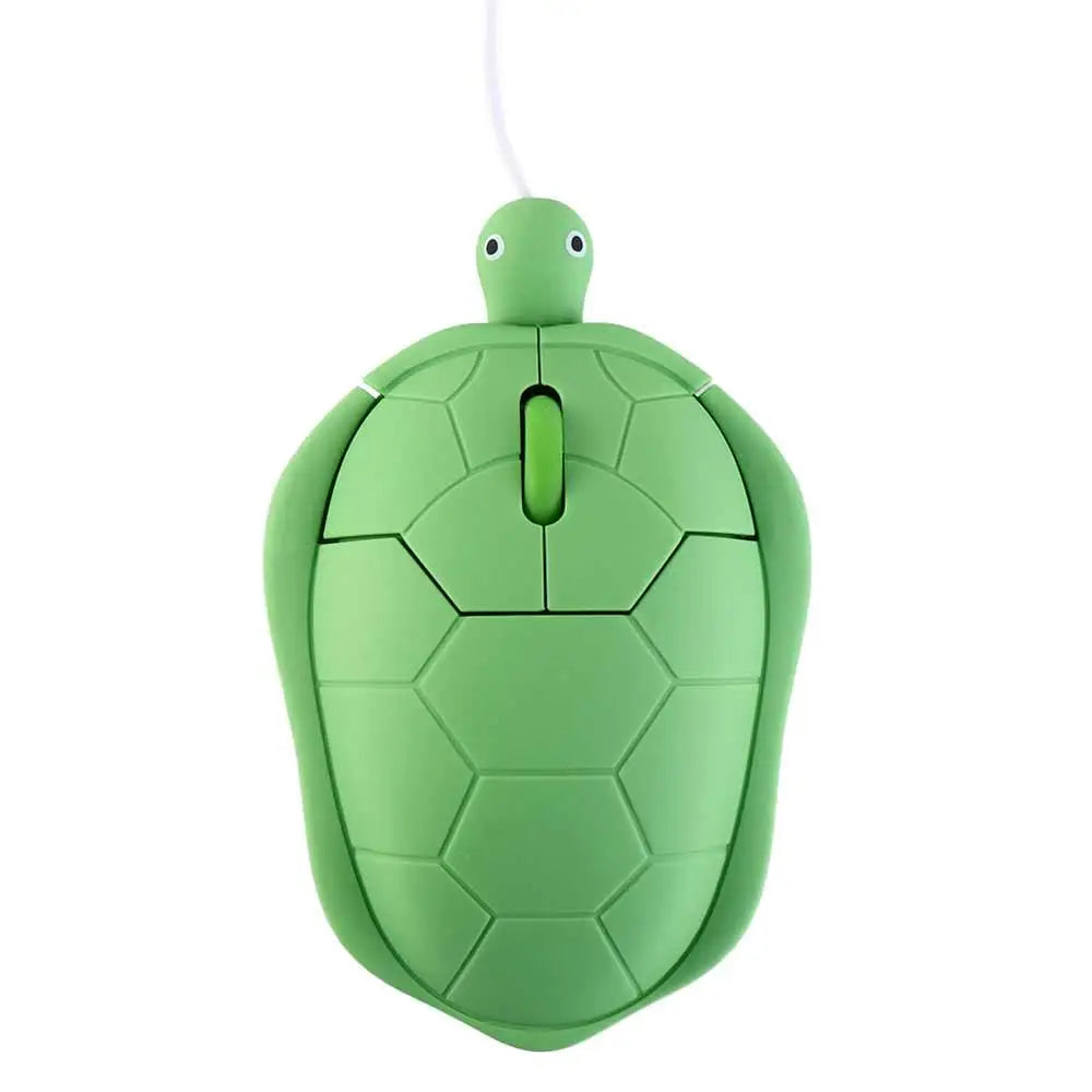 1200DPI Green Turtle Wired Mouse Green Turtle Shape 3.6 Feet Cable Turtle Wired Mouse Cute Creative Green Turtle Shape Mice