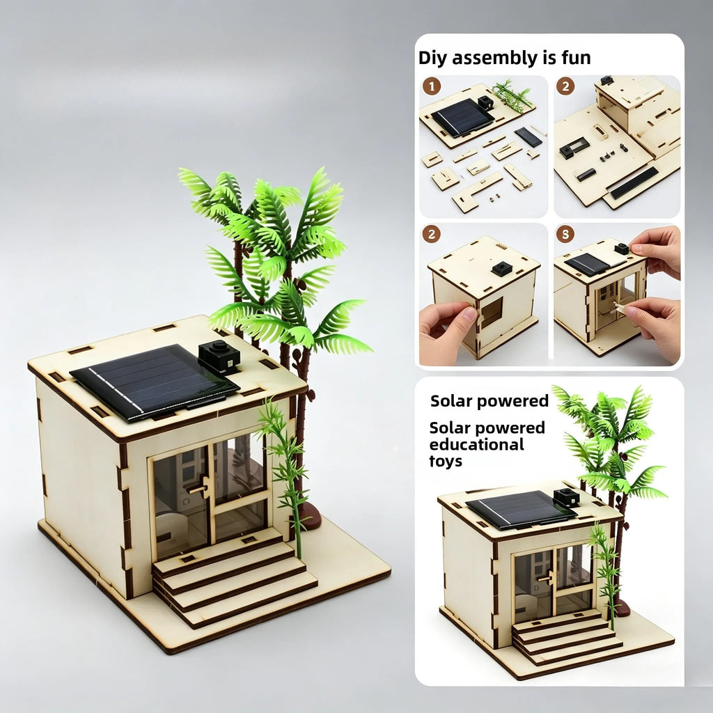 Solar  children's science and education experiment Diy handcrafted assembly model Children's science and education gift