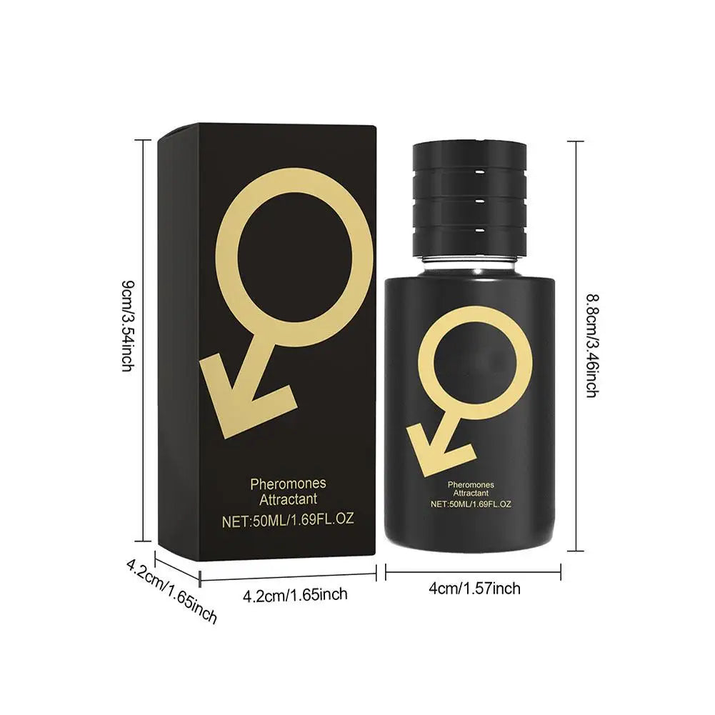 Portable Men's Attraction Fragrance Spray, Long Lasting Attractiveness , Rich Complex Layers, Boost Dating Success Body Spray