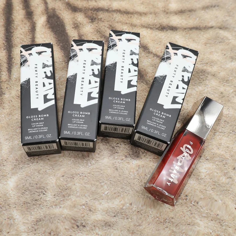 Brand Fenty Beauty Lip Gloss Glaze Moisten Shine Glitter Lip Plumper Makeup For Beginner Liquid Lipstick Female Makeup Cosmetics
