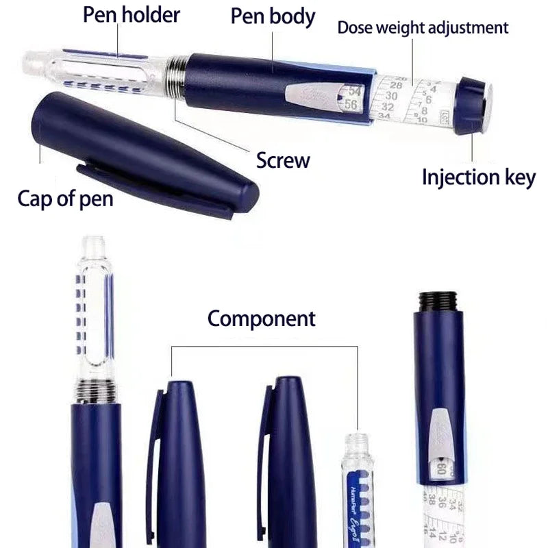 Eli Lilly 2 Pen Type Insulin Syringe Is Suitable For 3mL Insulin Cartridge For Insulin Injection In The Treatment Of Diabetes