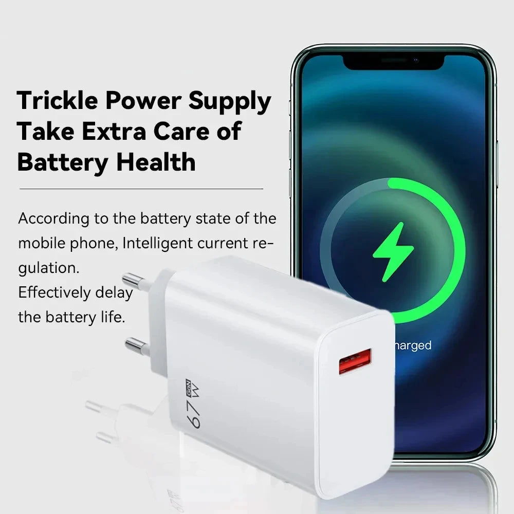 Original Xiaomi 67W Super Fast Charger Turbo Charge EU Power Adapter For Xiaomi Mi 15T 13 12 11 Ultra Redmi Note 15 Pro Poco M8