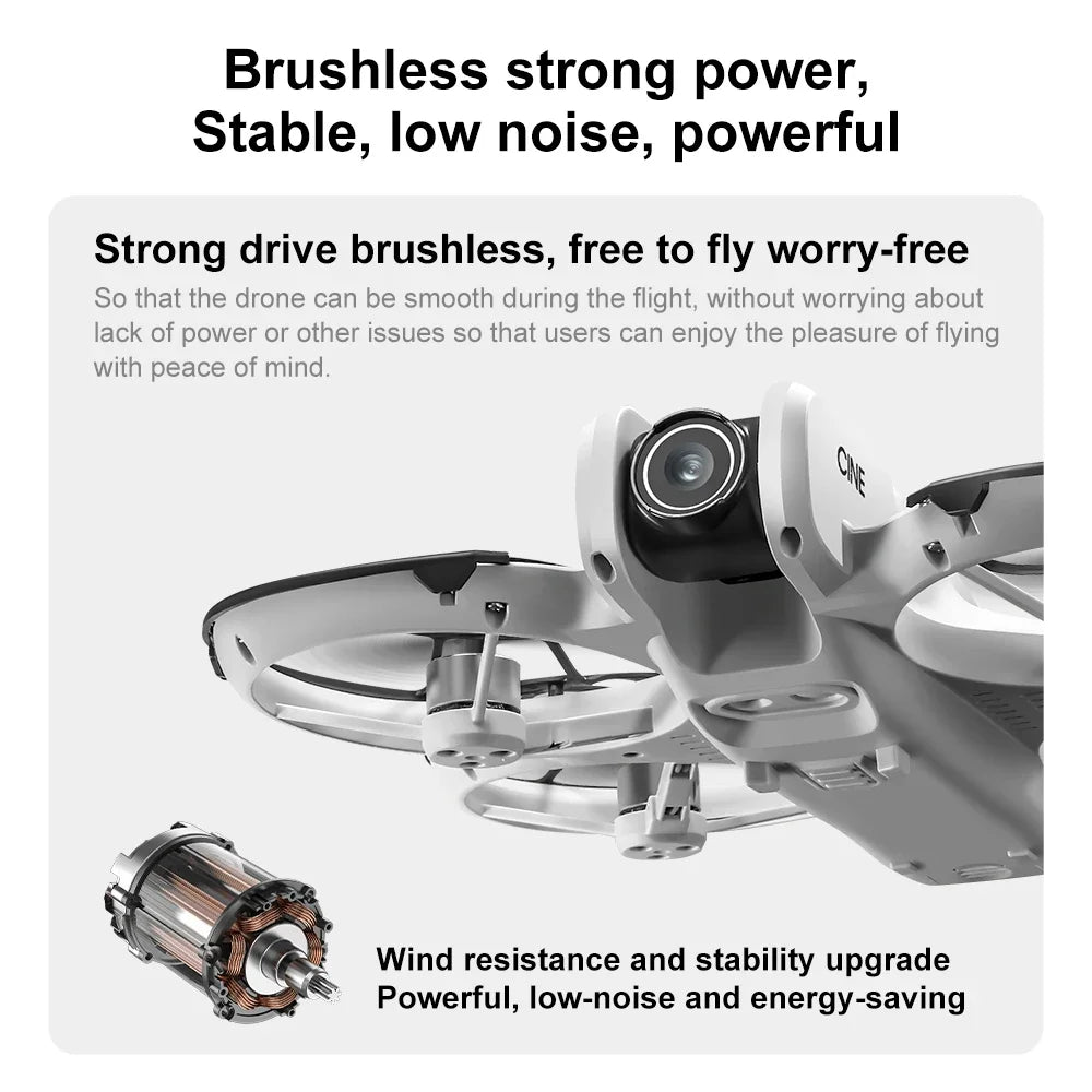 Lenovo MINI V666 Drone 4K Professional WIFI 5G Dron Obstacle Avoidance Brushless Altitude Headless Mode RC Quadcopter Toys