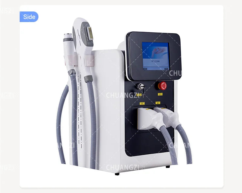 IPL OPT 3 In 1 Permanent Hair Removal E-light Epilator Nd Yag Laser Tattoo Removal RF Wrinkle Removal Whitening Facial Lift CE