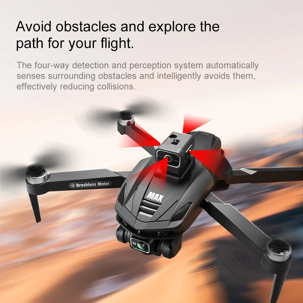 Lenovo V168 MAX GPS 4K Drone Professional Three Camera 8K Wide Angle Optical Localization Four-way Obstacle Avoidance Quadcopter