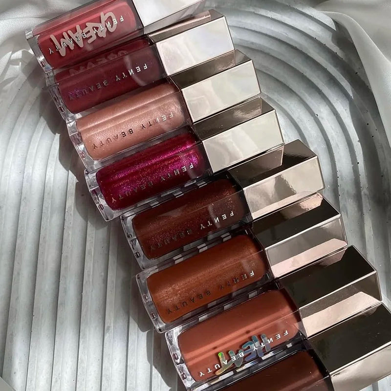 Fashion Hot Fenty Beauty Lip Gloss Multicolor Moisten Shine Glitter Lip Plumper Makeup Beginner Liquid Lipstick Makeup Cosmetics