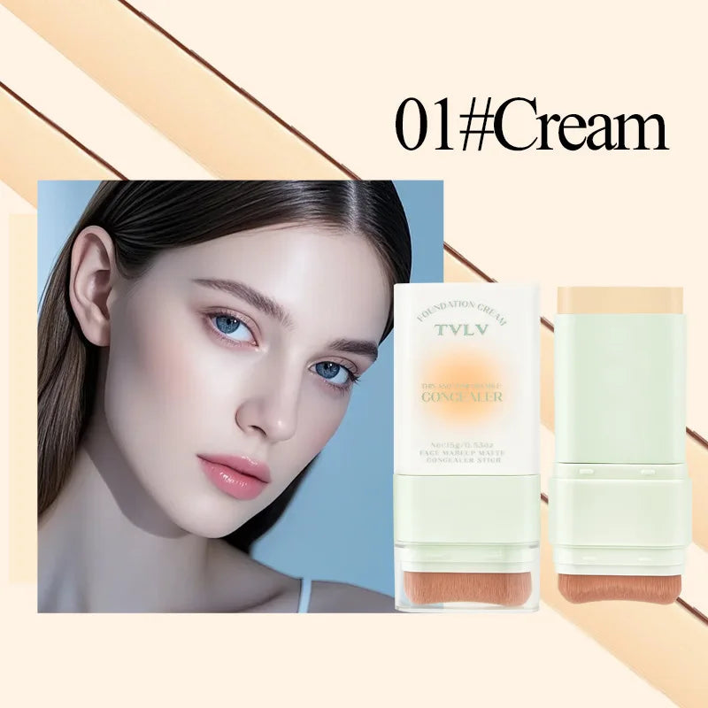 TVLV Lightweight Concealer Foundation Cream Hydrating Concealer Waterproof Sweatproof Non-Caking Eraser Foundation Makeup