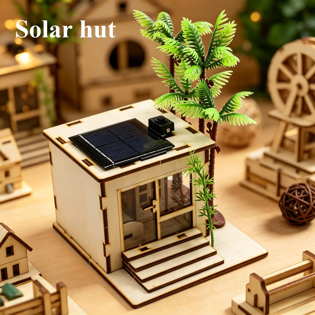 Solar  children's science and education experiment Diy handcrafted assembly model Children's science and education gift