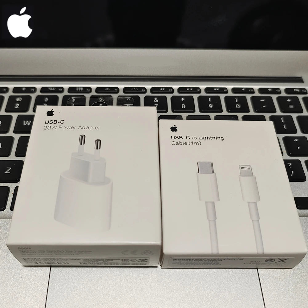 20W USB-C Power Adapter Original Fast Charger for iPhone 17/16/15 Mini pro Max Type C with Apple Cable Compatible with iPhone 14