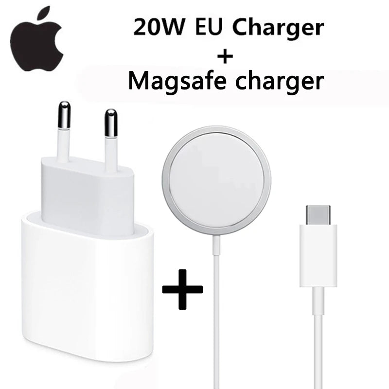20W USB-C Power Adapter Original Fast Charger for iPhone 17/16/15 Mini pro Max Type C with Apple Cable Compatible with iPhone 14