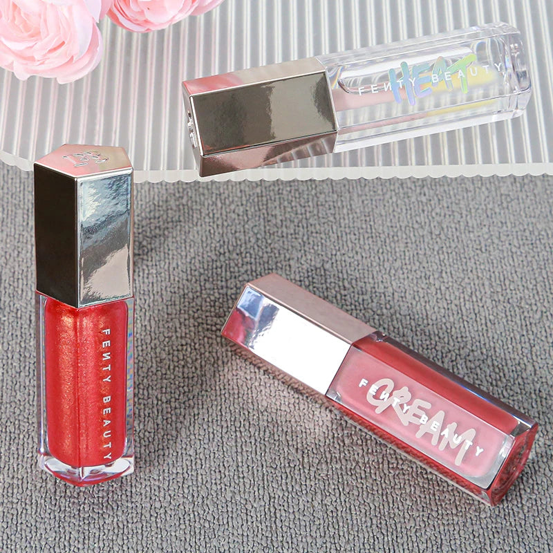 Fashion Hot Fenty Beauty Lip Gloss Multicolor Moisten Shine Glitter Lip Plumper Makeup Beginner Liquid Lipstick Makeup Cosmetics
