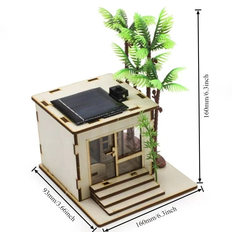 Solar  children's science and education experiment Diy handcrafted assembly model Children's science and education gift