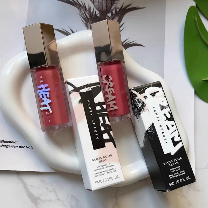 Fashion Hot Fenty Beauty Lip Gloss Multicolor Moisten Shine Glitter Lip Plumper Makeup Beginner Liquid Lipstick Makeup Cosmetics
