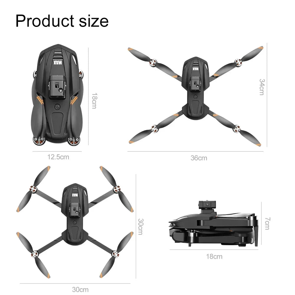 Lenovo V168 MAX GPS 4K Drone Professional Three Camera 8K Wide Angle Optical Localization Four-way Obstacle Avoidance Quadcopter