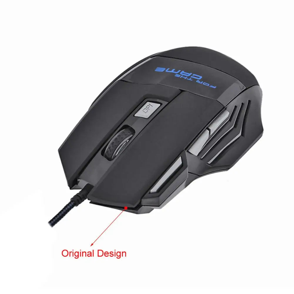 Wired Optical Computer Gaming Mice PC Gamer Mouse 7-Color Backlit DPI Adjustable Laptop Desktop Professional Computer Mouse