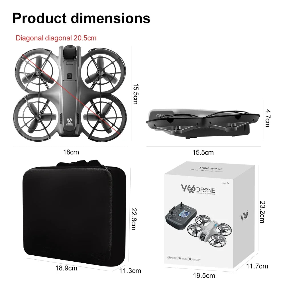 Lenovo MINI V666 Drone 4K Professional WIFI 5G Dron Obstacle Avoidance Brushless Altitude Headless Mode RC Quadcopter Toys