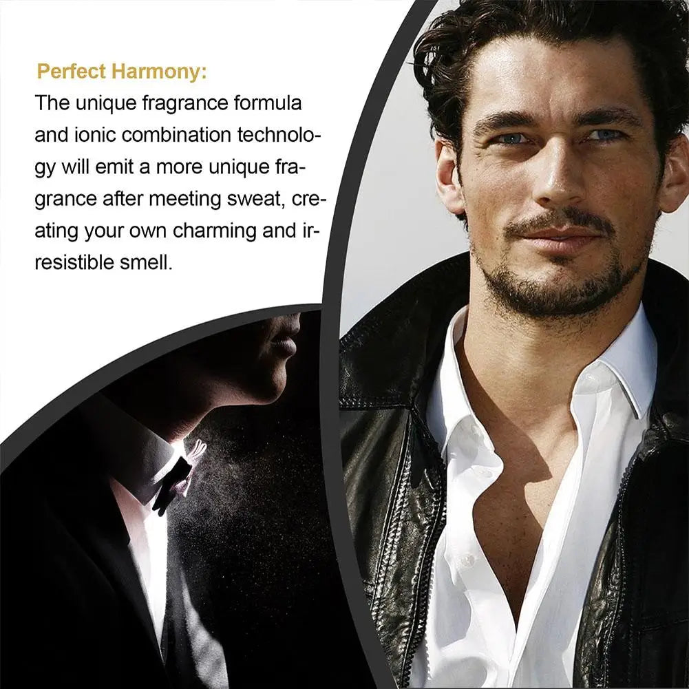 Portable Men's Attraction Fragrance Spray, Long Lasting Attractiveness , Rich Complex Layers, Boost Dating Success Body Spray