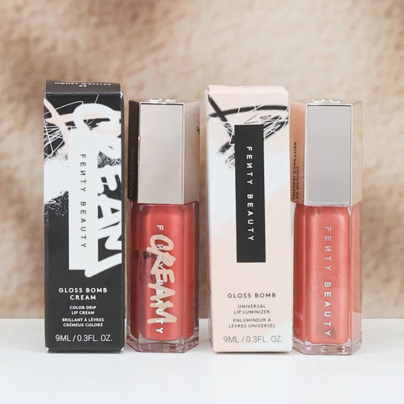 Brand Fenty Beauty Lip Gloss Glaze Moisten Shine Glitter Lip Plumper Makeup For Beginner Liquid Lipstick Female Makeup Cosmetics