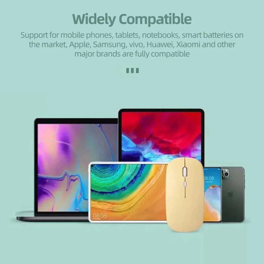 Bluetooth Wireless Mouse Replaceable Battery Mouse For Computer Laptop PC Macbook Air Gaming Mouse Gamer 2.4GHz 800/1200/1600DPI