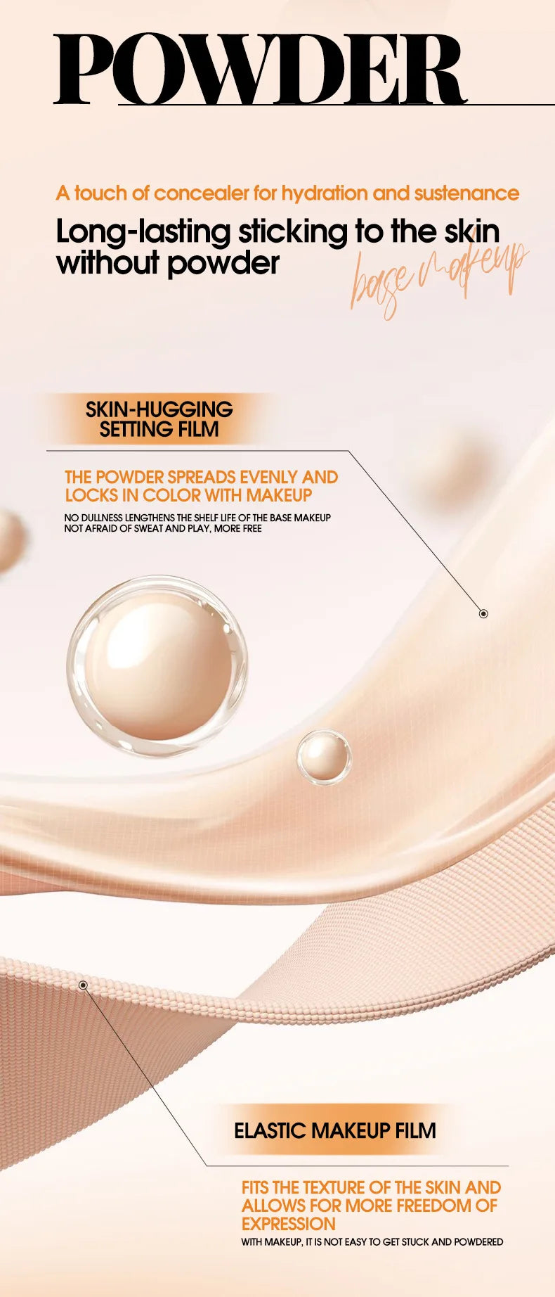 TVLV Multifunctional Concealer Foundation Stick, Long Lasting Waterproof Face Makeup, Rotating Dual Head with Blending Brush