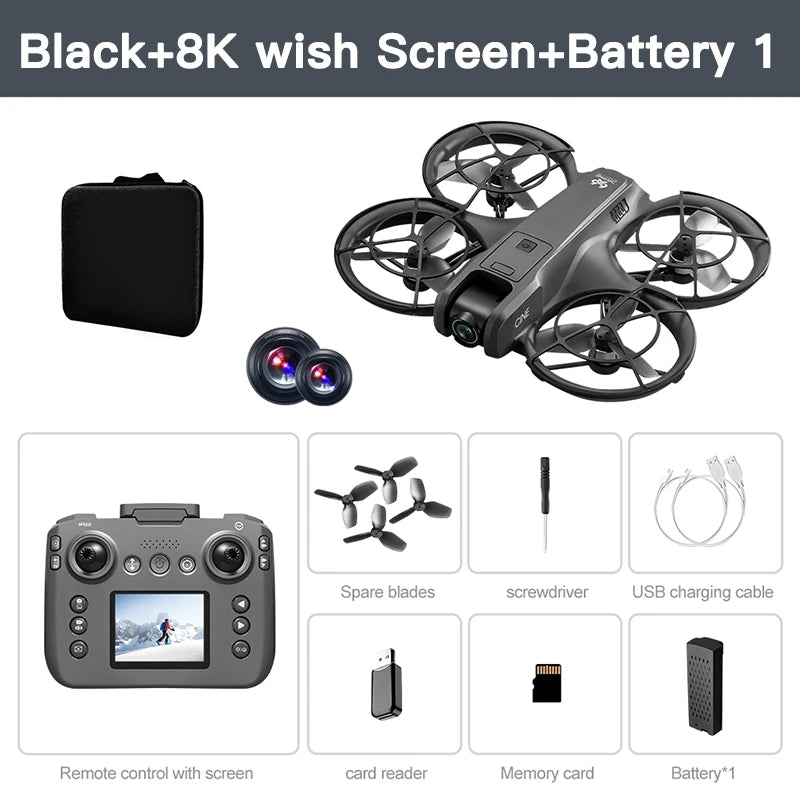 Lenovo MINI V666 Drone 4K Professional WIFI 5G Dron Obstacle Avoidance Brushless Altitude Headless Mode RC Quadcopter Toys