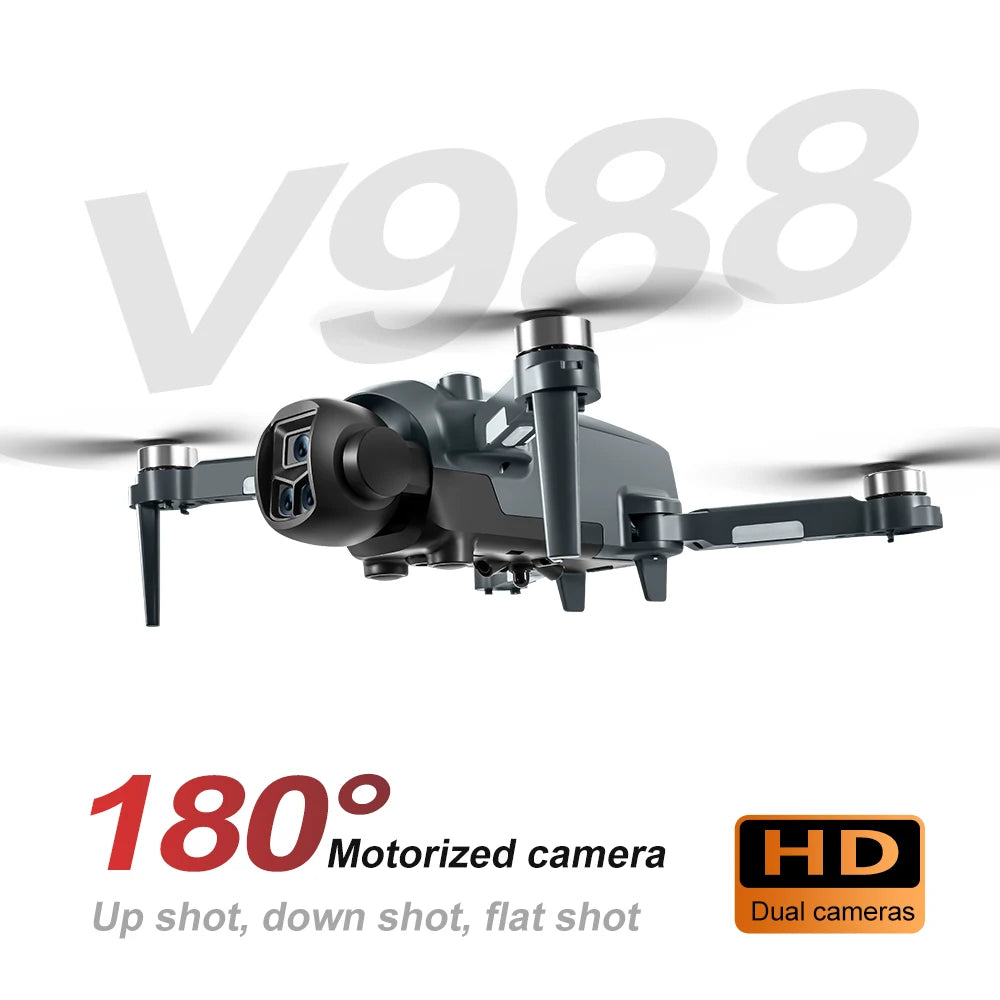 Lenovo V988 Camera Drone 8K Professional Dron 4K with Screen Under 249g Remote Control  Brushless RC Quadcopter Toys New