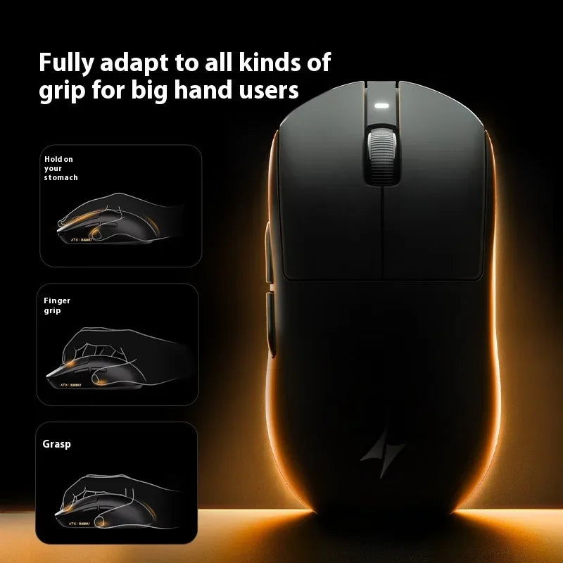 ATK A9 E-sports Mouse Wireless Tri-mode Star Flash Lightweight Long Endurance Gaming Mice Customization PC Accessories Gifts