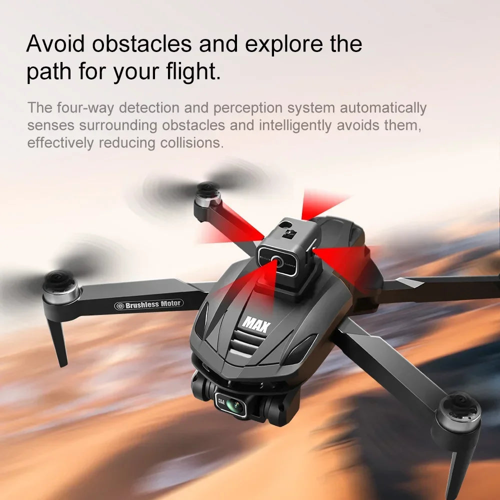 Lenovo V168 MAX GPS 4K Drone Professional Three Camera 8K Wide Angle Optical Localization Four-way Obstacle Avoidance Quadcopter