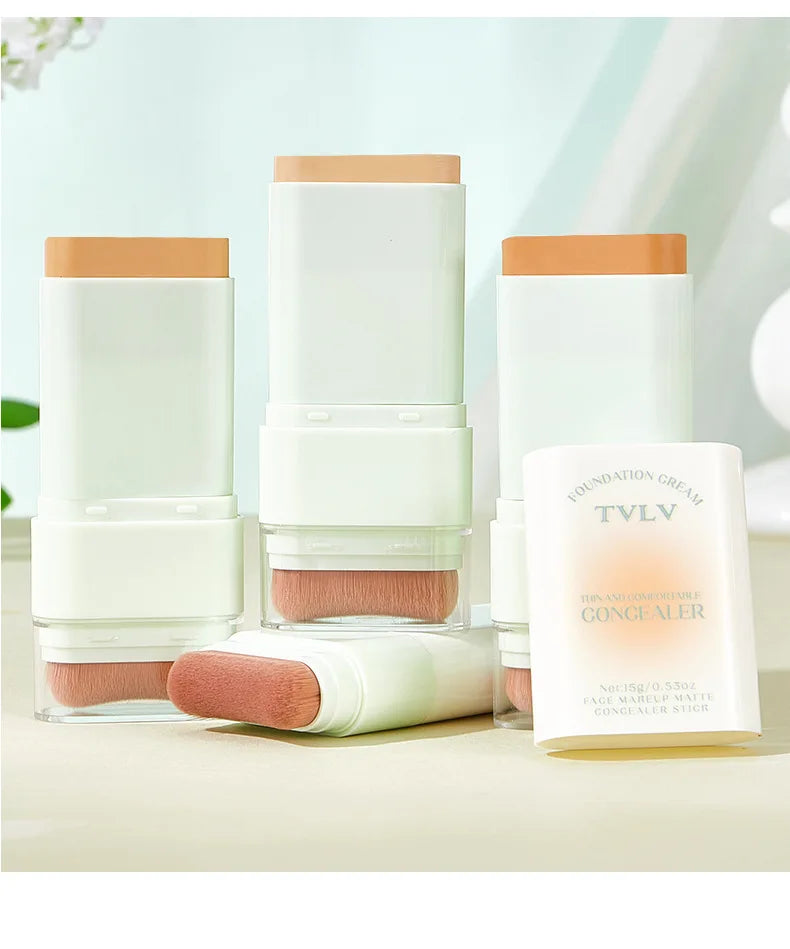 TVLV Lightweight Concealer Foundation Cream Hydrating Concealer Waterproof Sweatproof Non-Caking Eraser Foundation Makeup
