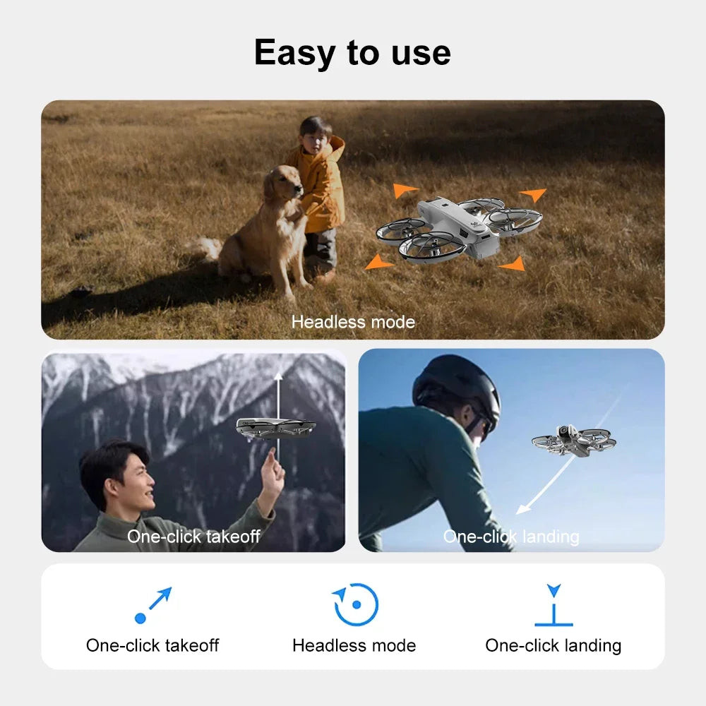 Lenovo MINI V666 Drone 4K Professional WIFI 5G Dron Obstacle Avoidance Brushless Altitude Headless Mode RC Quadcopter Toys