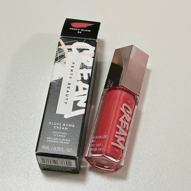 Brand Fenty Beauty Lip Gloss Glaze Moisten Shine Glitter Lip Plumper Makeup For Beginner Liquid Lipstick Female Makeup Cosmetics