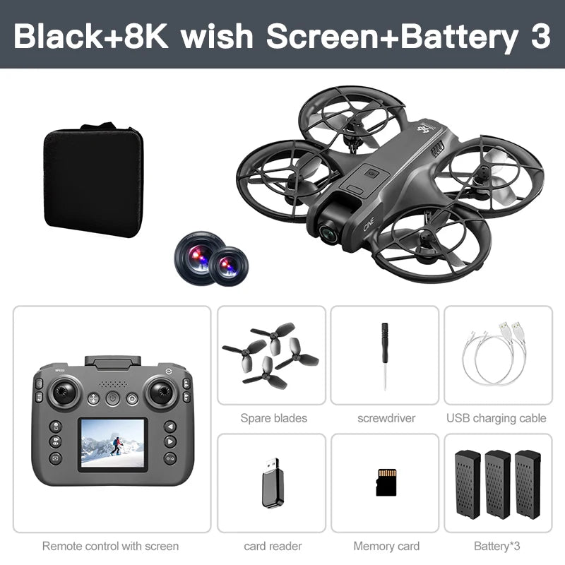 Lenovo MINI V666 Drone 4K Professional WIFI 5G Dron Obstacle Avoidance Brushless Altitude Headless Mode RC Quadcopter Toys